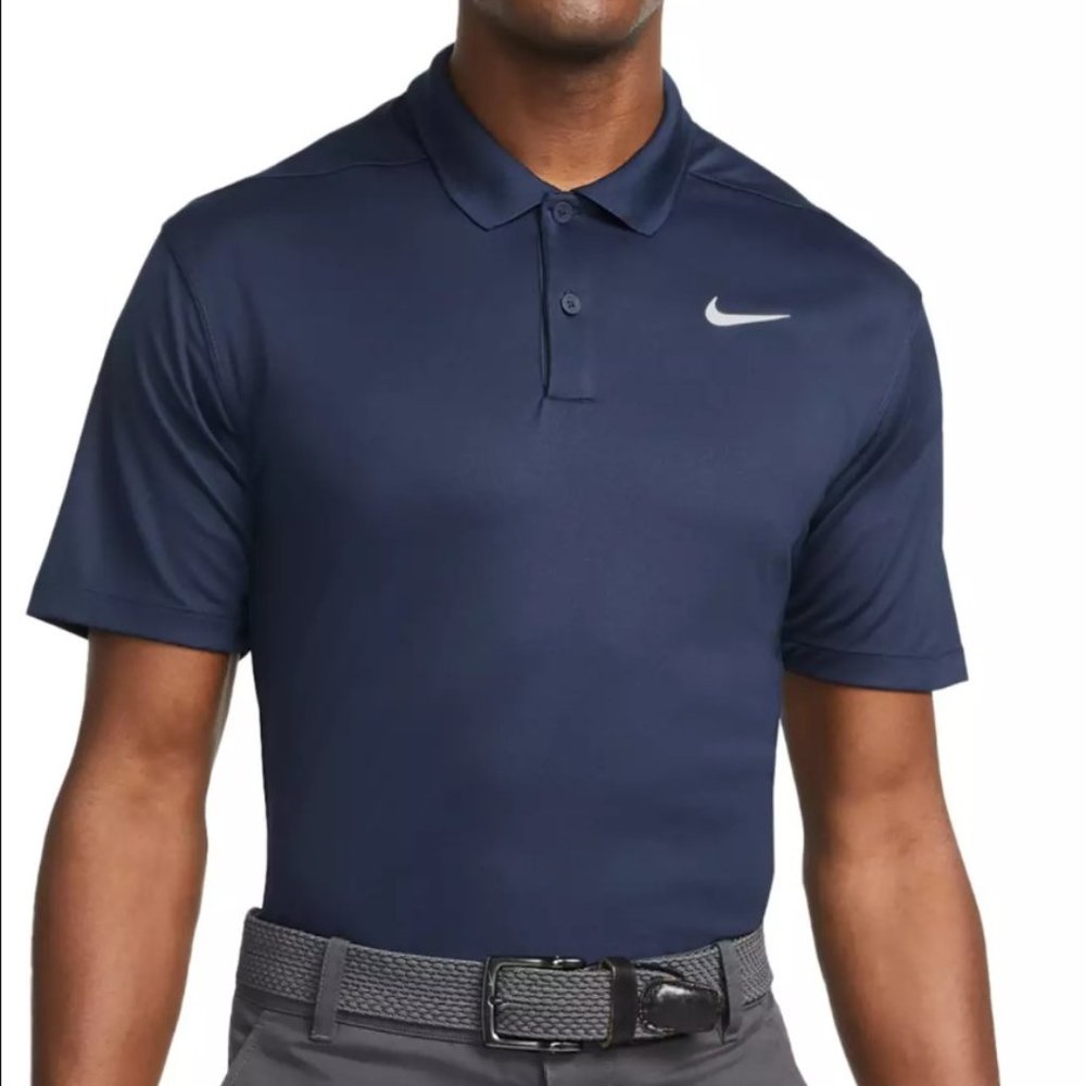 Nike Men's Dri Fit Golf Polo Size Small Navy Blue